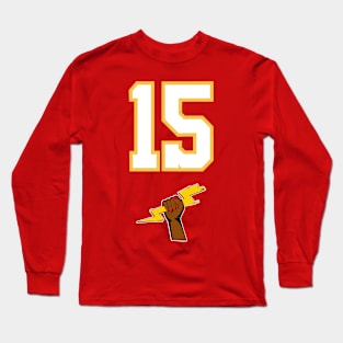 Putting Some Respect On The Chiefs Number 15 Showtime for Women! Long Sleeve T-Shirt